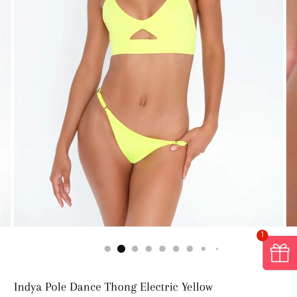 Indya Electric Yellow Bikini Set